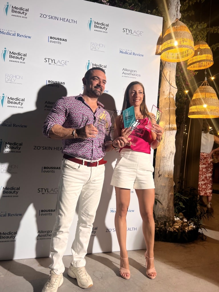 βραβευση της anastasakis hair clinic στα medical beauty awards 2023 by boussias